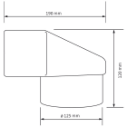 Adaptateur chatière Vepac diamètre 100 mm