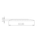 Nez de marche antidérapant souple autoadhésif WATTELEZ noir 50x3000mm - 604009NADH
