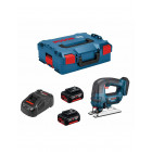 Scie sauteuse bosch gst 18 v-li (2 x 5,0 ah gal1880cv l-boxx 136)