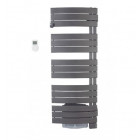 Sèche-serviettes NEFERTITI GRIS ventilo 1500w Pivotant Intégral droit