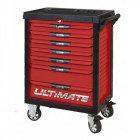 Servante pearlline rouge 7 tiroirs équipée de 384 outils