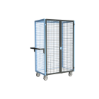 Servante grillagée 4 côtés verrouillable plateau bois 1000 x 600 mm 250 kg - 880725123