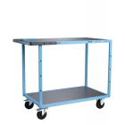 Servante mécano-soudée EVERSTEEL™ 2 plateaux tôle galva 1000 x 600 mm roues CC 250 kg - 880702311