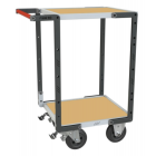 Servante montée FLAT-PACK™ 2 plateaux médium 550 x 500 mm roues CC 400 kg - 886720231