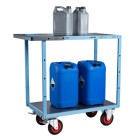 Servantes mécano-soudées 850 x 500 mm 2 plateaux tôle galva 400 kg - 880701331