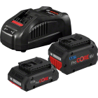 Pack batterie bosch 1 batterie procore 18v 4.0 ah + 1 batterie procore 5.5 ah + chargeur gal 1880 cv - 1600a0214a