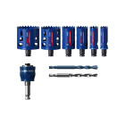 Set de scies trépans bosch expert tough material - 9 pièces (2 608 900 446)