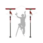 Kit plaquiste - 2 étais 155 à 290 cm avec accessoires et sac de rangement - PIHER - 34017