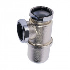 Siphon de lavabo en laiton nickelé mat non réglable - sl220c