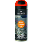 Traceur de chantier FLUO S-MARK - orange - 500 mL - SOPPEC - 141916O