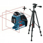 Laser en croix GLL 3-80 P + Trépied BT 150 BOSCH Professional - 0601063R01