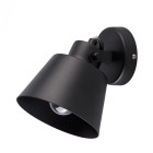 Spot noir loft 1 ampoule 16 cm
