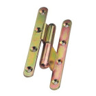 Paumelle bouts ronds à bague coudée TORBEL - 140x70x80 mm - Coudage 90/100° - Gauche - J533010