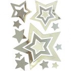 Stickers étoiles de noël 29 x 40 cm codico