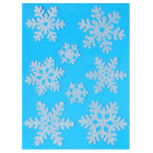Stickers noël paillettes flocon de neige codico