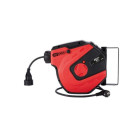 Enrouleur électrique mural 3x1.5 mm² KS TOOLS 15m Rouge - 150.4217