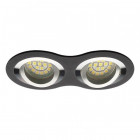 Support de spot double rond orientable - Finition - Graphite