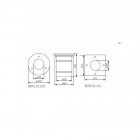 Support de spot sol GU10 extérieur encastrable - Forme - Rond