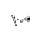 Support mural orientable 360 en plastique chromé pour douchette ou pommeau de douche