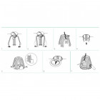 Support protection distancielle pour spot encastré
