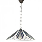Suspension 1 ampoule 48 cm astoria, verre et métal