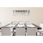 Suspension 10 ampoules vino en chrome, verre et cristal Suspension 10 ampoules vino en chrome, verre et cristal