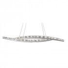 Suspension 24w clover, en chrome et cristal Suspension 24w clover, en chrome et cristal