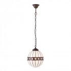 Suspension 25 cm fargo, verre et métal