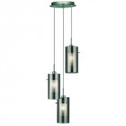 Suspension 3 ampoules duo2 en chrome et verre