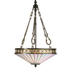 Suspension 3 ampoules fargo, verre et métal Suspension 3 ampoules fargo, verre et métal