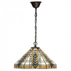 Suspension 3 ampoules lloyd 57 cm, verre et métal