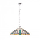 Suspension 3 ampoules lloyd, verre et chrome Suspension 3 ampoules lloyd, verre et chrome