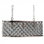 Suspension 3 ampoules marquise, cuivre et cristal