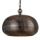 Suspension 32 cm hammered pendant, en bronze antique