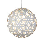 Suspension 50 cm avalon, bois blanc mat