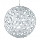 Suspension 50 cm avalon, métal blanc