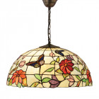 Suspension 50 cm butterfly, verre et métal