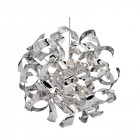 Suspension 6 ampoules curls en chrome et cristal