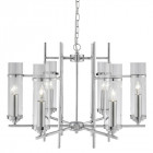 Suspension 6 ampoules milo, en chrome et verre Suspension 6 ampoules milo, en chrome et verre
