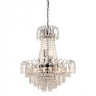 Suspension amadis, chrome et verre