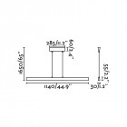 Suspension blanche conik