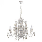 Suspension blanche country 12 ampoules 282 cm