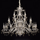 Suspension blanche country 28 ampoules 320 cm