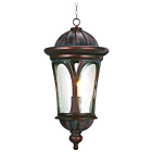 Suspension canada,  en aluminium marron et verre