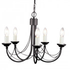 Suspension carisbrooke, noir, 5 ampoules