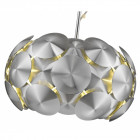 Suspension chrome chester 5 lumières