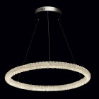 Suspension chromée crystal 1 ampoule 150 cm