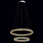 Suspension chromée crystal   150 cm