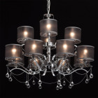 Suspension chromée elegance 12 ampoules 93 cm Suspension chromée elegance 12 ampoules 93 cm