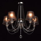 Suspension chromée elegance 5 ampoules 60 cm